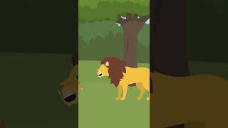 Sher Ka Bartav  One Minute Story  Cartoons  cartoonanimal [upl. by Ilbert]