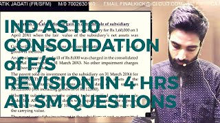 Ind as 110  Revision  Consolidated financial statements  ca final FR  New  ca Pratik Jagati [upl. by Ecad]