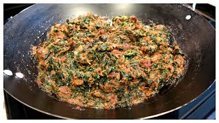 HOW TO MAKE SPINACH STEW [upl. by Nnayelsel]