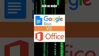 Microsoft Office o Google Docs 📄 [upl. by Breh]