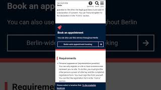 City Registration in Germany  Anmeldung termin Berlin  House registration shorts short visa [upl. by Dnivra666]