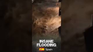 Insane flooding in Valencia Spain flooding storm shorts [upl. by Shah516]