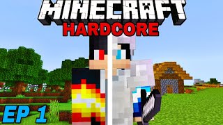 I Made Full Iron Armor In Hardcore Ep 1 [upl. by Araihc]