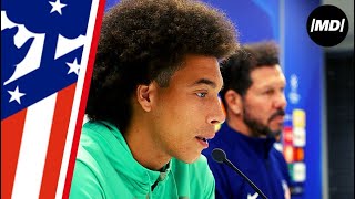 CHAMPIONS LEAGUE Rueda de prensa de Axel Witsel y Simeone [upl. by Latoyia705]