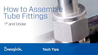 How to Assemble Tube Fittings 1″ and Under  Tech Tips  Swagelok 2020 [upl. by Lewie728]