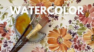 Botanical Watercolor Mark Making [upl. by Steffie]