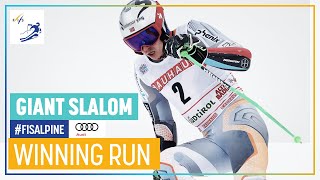 Henrik Kristoffersen  Mens Giant Slalom  Alta Badia  1st place  FIS Alpine [upl. by Yanal]