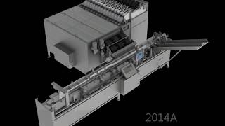 NEWTEC 2014AP with PCS SLIDE and NBM45AL Punnet  Tray Filler [upl. by Adeirf]