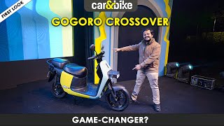 Gogoro Crossover is here  will it kickstart Indias batteryswap revolution  First Look [upl. by Hgalehs928]