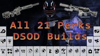 Payday 2  DSOD Build Showcase for all 21 Perk Decks [upl. by Linette]