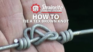 Strainrite  How To Tie A Tex Brown Knot [upl. by Nicko]