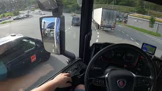 POV Driving Scania S580 V8 Trondheim  Flakk  Rørvik  Leksvik Norway [upl. by Noira140]