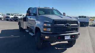 2024 Chevy Silverado 5500 HD PGTD Knapheide Bed Slate Grey [upl. by Godard702]