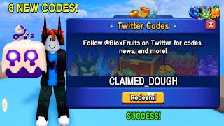 NEW CODES ALL NEW WORKING CODES IN BLOX FRUITS 2024 ROBLOX BLOX FRUITS CODES DOUGH [upl. by Yelir]