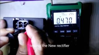 Tmax 500  rectifier diode testing  old vs new SH67811 [upl. by Lhamaj]