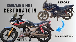 Karizma R Full Restoration Karizma R modified करिज्मा आर फुल रेस्टोरेशन [upl. by Nylareg]