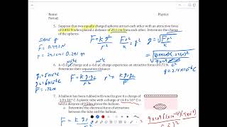 Coulombs law problems [upl. by Ellenej]