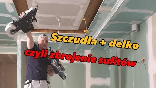 Zbrojenje połączeń płyt GK na suficie🧐 [upl. by Swayder411]