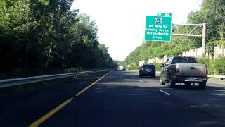 Middlesex Freeway Interstate 287 Exits 33 to 26 southbound [upl. by Ailehs]