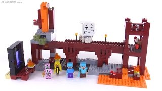 LEGO Minecraft The Nether Fortress reviewed set 21122 [upl. by Jacobine]