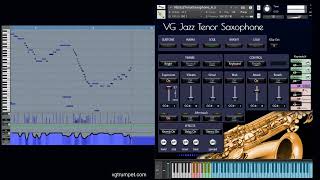 VG Tenor Saxophone sound library for Kontakt Articulations effects keyswitches aftertouch [upl. by Grados]