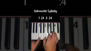 Subwoofer Lullaby  Minecraft Easy Pianofacil Tutorialpiano [upl. by Roshelle]