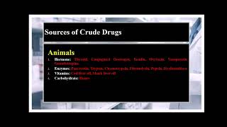 Sources of Crude Drugs Part 2 gpat pharmacist [upl. by Ardnal]