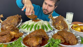 ASMR Eating Spicy 2 Mutton Legs CurrySpicy Chicken Thai CurrySpicy Eggs Curry with Rice Mukbang [upl. by Morven]