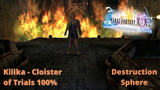 Final Fantasy X Kilika Cloister of trials 100  destruction sphere [upl. by Arabele688]