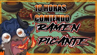 10 HORAS COMIENDO RAMEN PICANTE  recopilación [upl. by Dylana]