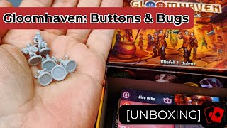 Unboxing  Gloomhaven Buttons amp Bugs [upl. by Nibuz]