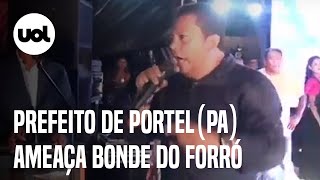 Prefeito de Portel PA ameaça cancelar show do Bonde do Forró e prender integrantes Palhaçada [upl. by Avirt257]