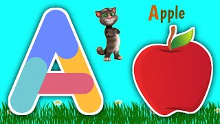 The ABCD phonic song  Toddlers learning video  A for apple b for ball c for cat  phonics song [upl. by Mott]