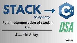 Complete Implementation of Stack in C  Data Structures and Algorithms [upl. by Neelehtak]