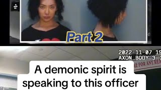 Demonic Spirit Speaking to Officer through Angry YouTuber Nikita Dragun After Miami Hotel Arrest [upl. by Bloomer]