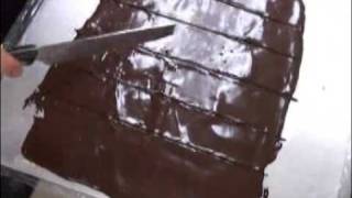 Chocolate transfer sheet process [upl. by Isnan]