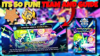 FULL ARCADE ARENA GUIDE Strong team and game mode explained  cookie run kingdom [upl. by Aelram]