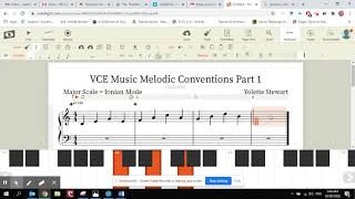 VCE Music Melodic Conventions with Yolette Stewart and Noteflight Part 1 [upl. by Airitac]