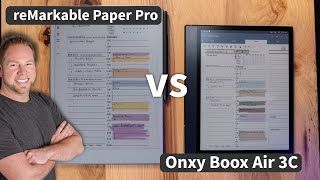 reMarkable Paper Pro Vs Onxy Boox Air 3C [upl. by Pompea446]