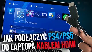 Jak podłączyć PS4 do laptopa kablem HDMI  Jak podłączyć PS5 do laptopa  Hdmi Video Capture [upl. by Ynohtnael]