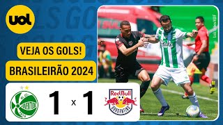 JUVENTUDE 1 X 1 BRAGANTINO  BRASILEIRÃO 2024 VEJA OS GOLS [upl. by Atinad]