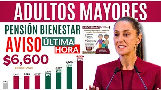 💥ADULTOS MAYORES RECIBIRÁN PAGOS AUMENTOS PENSIÓN PROGRAMAS BIENESTAR 2025💥 [upl. by Jeniffer]