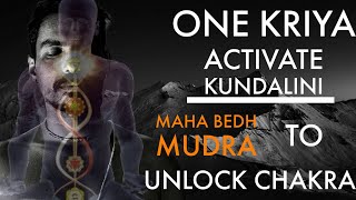 ACTIVATE KUNDALINI  OPEN ALL THE CHAKRAS WITH ONE MUDRA  MAHA BHED MUDRA  HOW TO OPEN CHAKRA [upl. by Perle208]