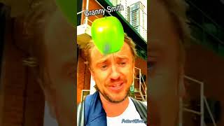 🍏Drapple🍏😂 Tom felton and the apple filter ✨️ [upl. by Acinoj]