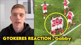 😳Gyokeres Shocking Reaction to Gabriel Magalhães After Hitting his Celebration Arsenal vs Sporting [upl. by Onabru]