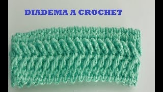 Diadema a crochet  paso a paso facil y rapido [upl. by Ettenajna]