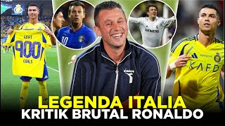 SEHEBAT APA ANTONIO CASSANO LEGENDA ITALIA YANG KRITIK BRUTAL CRISTIANO RONALDO TAK BISA MAIN BOLA [upl. by Airtened]