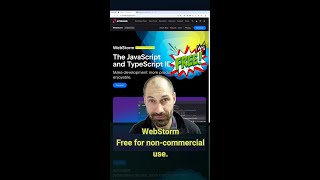 WebStorm is free for noncommercial use [upl. by Llenyt]