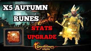 MY NEWEST PVE ENDGAME STATS WITH THE NEW AUTUMN RUNES 🔥🔥🔥  BGH SET  Drakensang Online [upl. by Oruam]