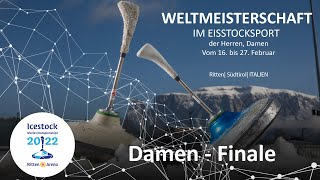 Weitenbewerb Damen  Finale  Eisstock WM 2022 Ritten Arena [upl. by Lorou]